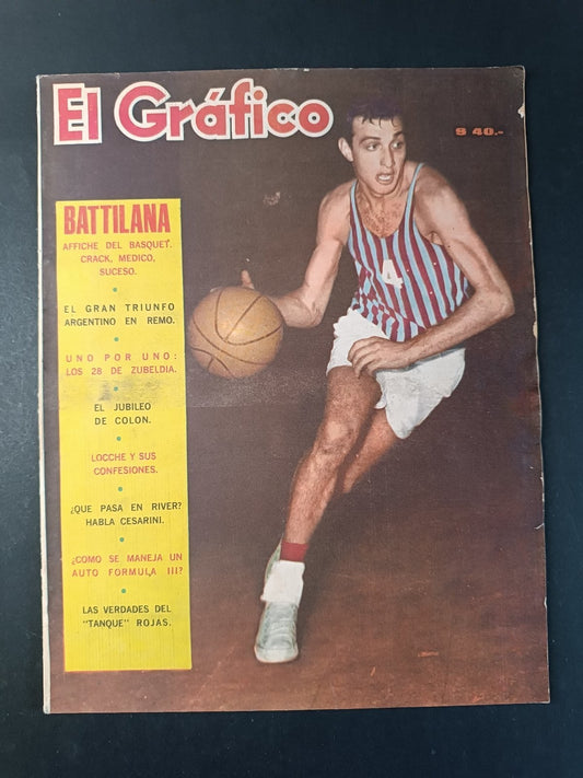 Rivista EL GRAFICO numero 2412  anno 1965 -  Basket