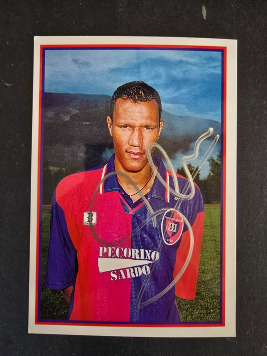 Autografo autograph originale su foto  Jonathan ZEBINA Cagliari