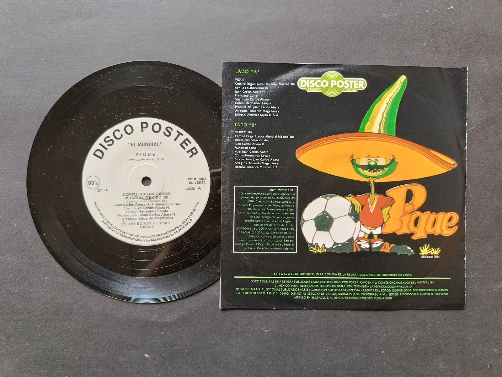 Vinile 45 giri MEXICO '86