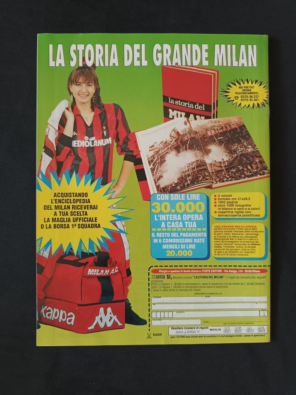 rivista SUPER MILAN numero 15 anno 1990 - Van Basten