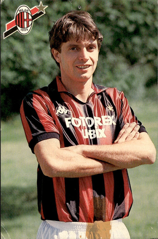 cartolina postcard Milan Calcio Sponsor FOTOREX Galli