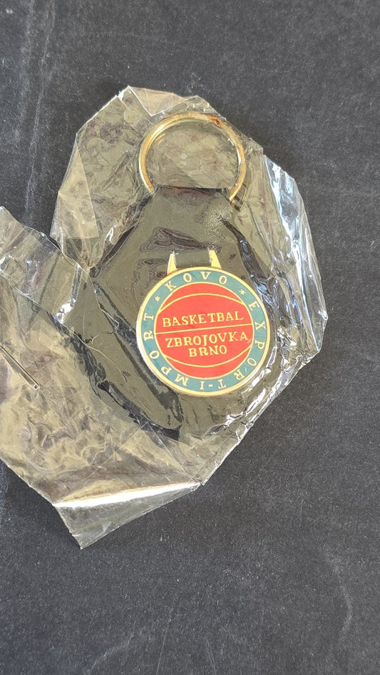 Portachiavi originale Zbrojovka Brno Basket anni 70/80 imbustato