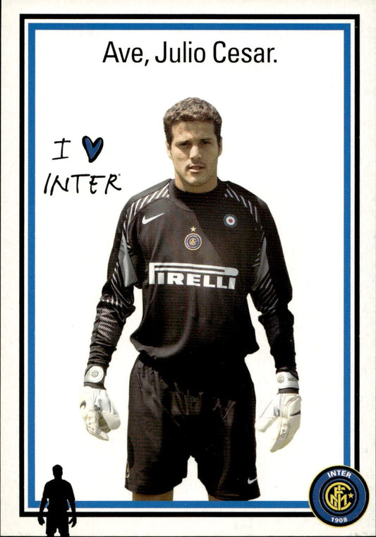 cartolina calciatori Inter Julio Cesar