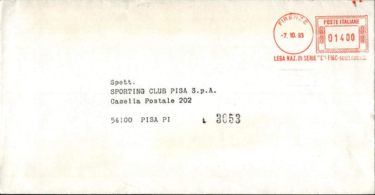 busta primo giorno Pisa 1983