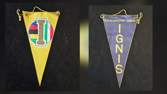 IGNIS Varese pallacanestro BASKET gagliardetto pennant originale anni 60/70