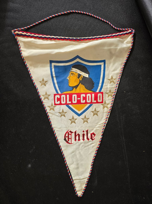 old Gagliardetto pennant banderin  Colo-Colo Chile