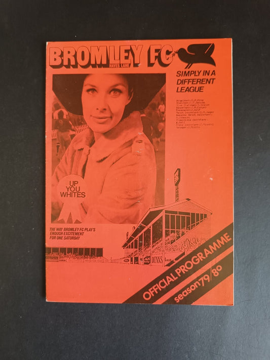 programma calcio Bromley fc programma 1979/80