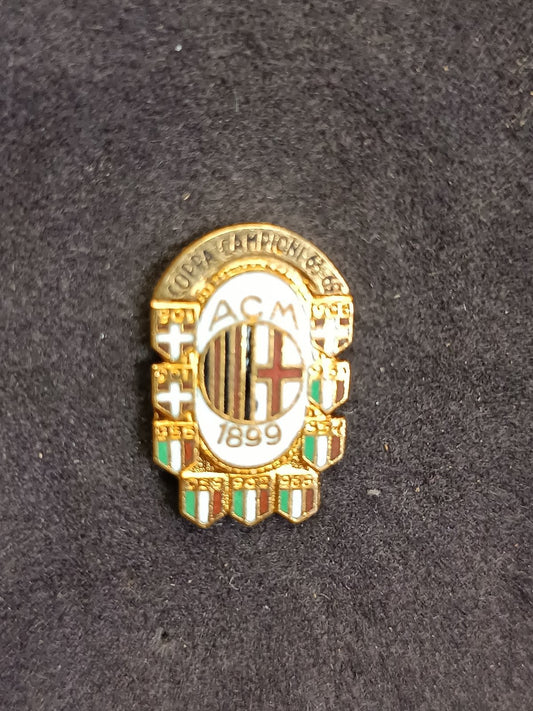 Old Pins Pin Badge Spilla A.C.Milan ACM coppa campioni 1963 senza piedino 234