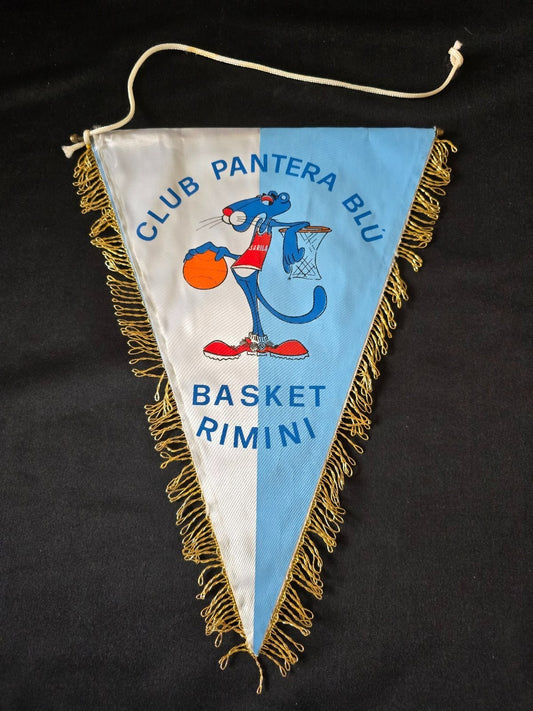 Gagliardetto Pennant CLUB PANTERA BLU Basket Rimini originale (2)