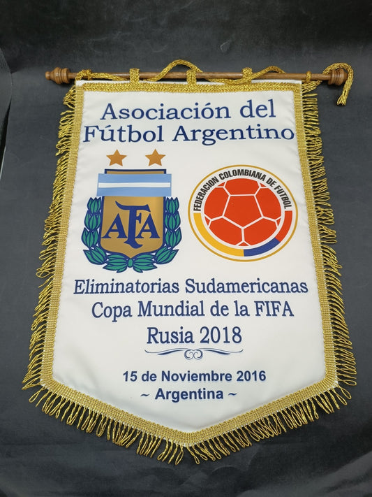 Gagliardetto Pennant Fanion Argentina Colombia qualificaz. Mondiali Russia 2018
