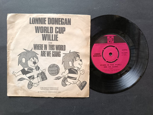 Vinile 45 giri LONNIE DONEGAN WORLD CUP WILLIE