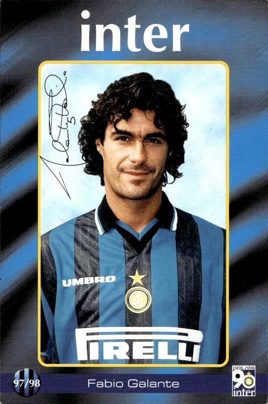 cartolina calciatori Inter 97/98 Galante