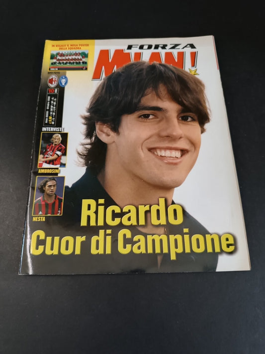 rivista FORZA MILAN - anno 2005 - n 10 Kaka (senza poster)