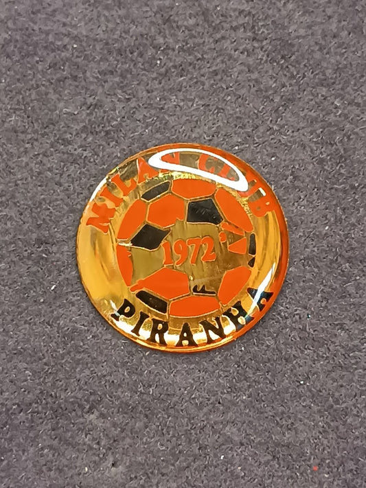 Old Pins Pin Badge Spilla A.C.Milan Club Piranha 1972 no fermapiedino 393