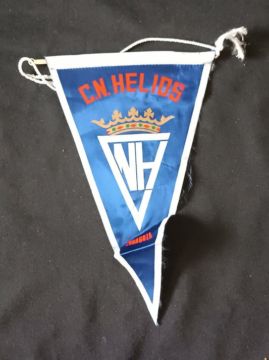 Gagliardetto Pennant C.N. Helios Zaragoza Spagna Vintage .--
