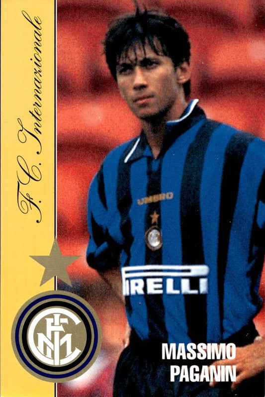 cartolina calciatori Inter Paganin