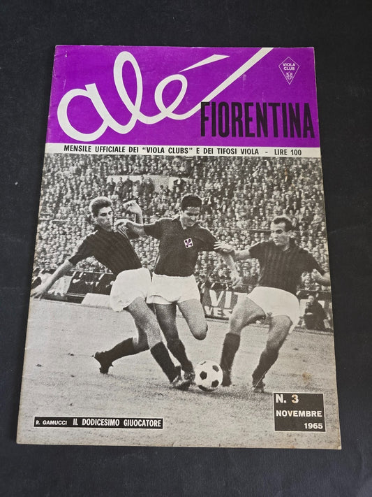 Alè Fiorentina nr 3 1965 rivista Rivera in copertina