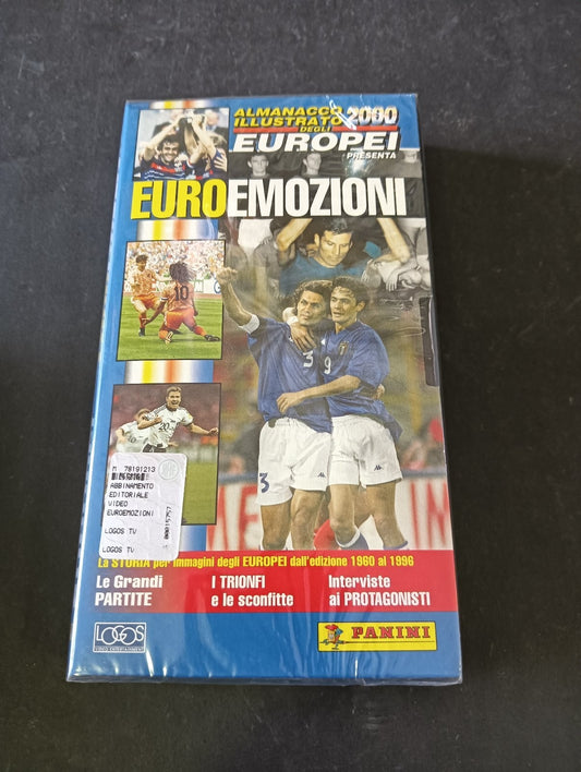 VHS ALMANACCO ILLUSTRATO DEGLI EUROPEI 2000 Presenta EUROEMOZIONI Logos/Panini