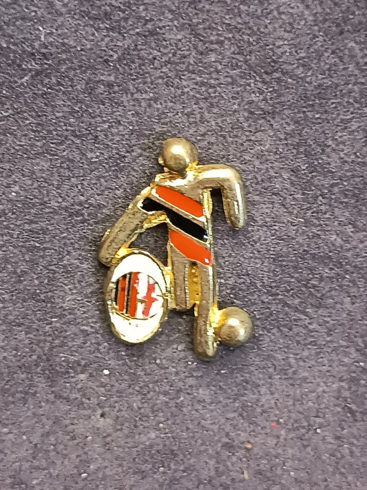 Old Pins Pin Badge Spilla A.C.Milan calciatore rossonero senza ferma piedino 491