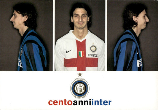 cartolina calciatori 100 anni Inter Ibrahimovic