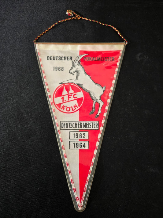 old Gagliardetto Pennant Fu�ball-Club K�ln ANNI 60
