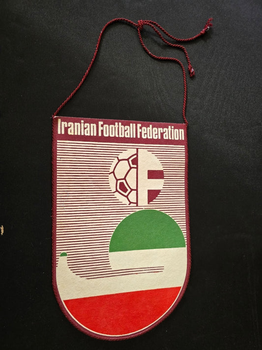 OLD Gagliardetto Pennant bander�n IRANIAN FOOTBALL FEDERATION