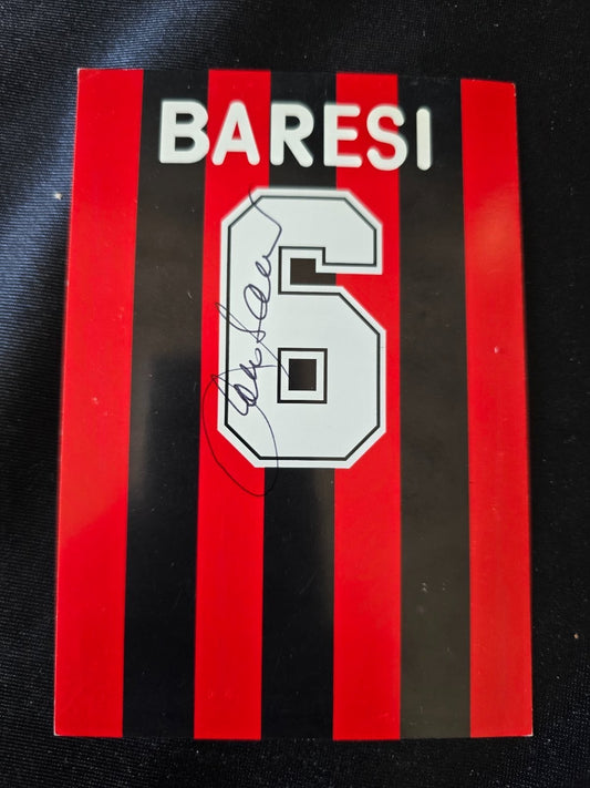 A.C. Milan 1899  cartolina rossonera autogrfata Franco Baresi nr 6