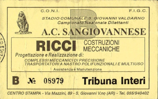 biglietto stadio CAMPIONATO NAZIONALE DILETTANTI