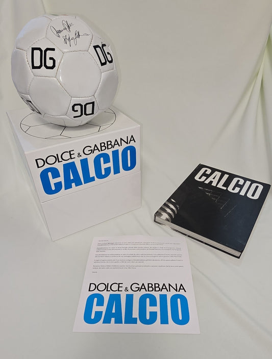 Dolce & Gabbana Libro "CALCIO" 2003 Del Piero e altri pallone in cuoio numerato