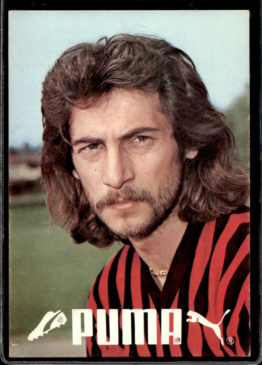 cartolina postcard Calcio Milan sponsor PUMA Giorgio Braglia