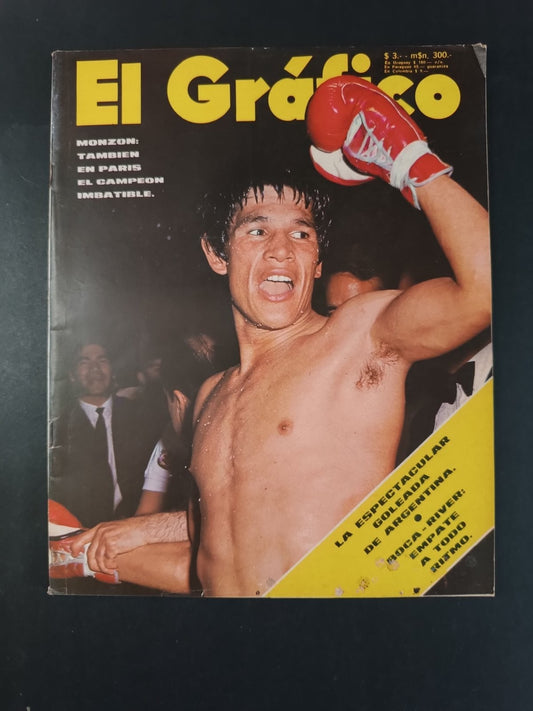 Rivista EL GRAFICO numero 2750 anno 1972 - Monzon (con poster DADOGOL)