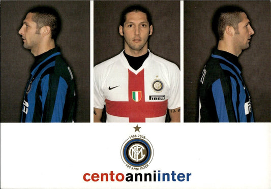 cartolina calciatori 100 anni Inter Materazzi