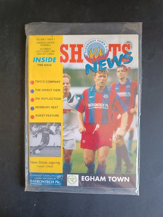programma calcio Aldershot Town s Egham Town1993