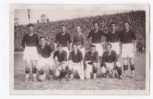F.C. TORINO  foto originale Ottolenghi formazione 1930/31  cartolina viaggiata