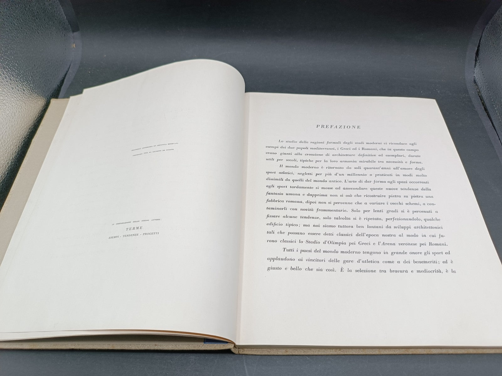 Volume illustrato Stadi Esempi, tendenze, progetti Hoepli 1934