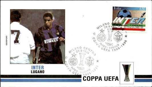 Busta da lettera Coppa Uefa Inter Lugano 1995