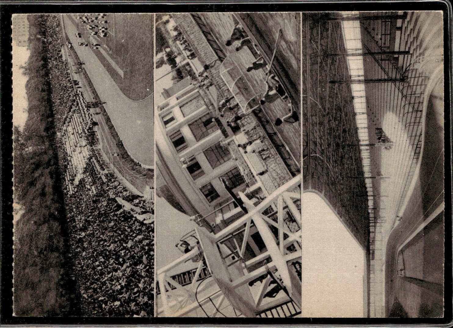 cartolina postcard Milano Arena Stadio civico, Il lido Luna Park, Velodromo