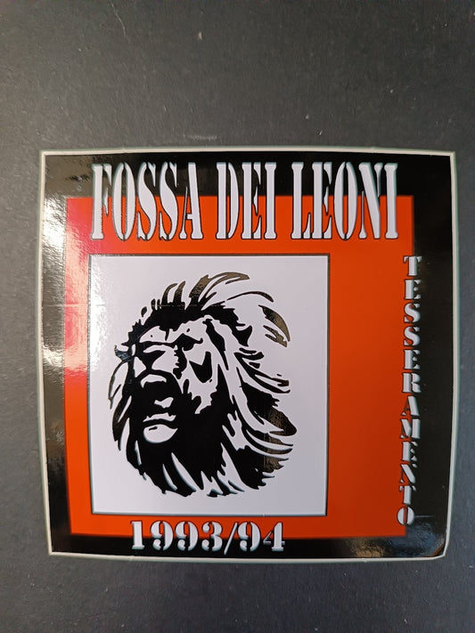 Adesivo MILAN - Fossa dei Leoni - Tesseramento 1993-94