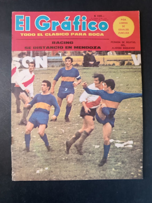 Rivista EL GRAFICO numero 2560  anno 1968 -  Mendoza (con poster)