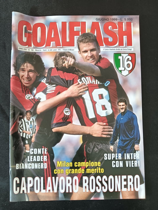 Rivista GOALFLASH n 166 Anno 1999 Conte