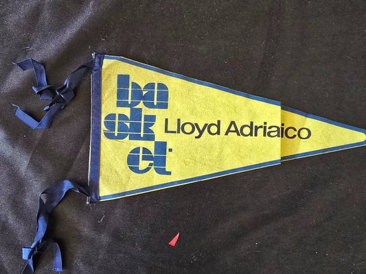 Bandierina Lloyd Adriatico Basket Pallacanestro  Trieste originale anni  70