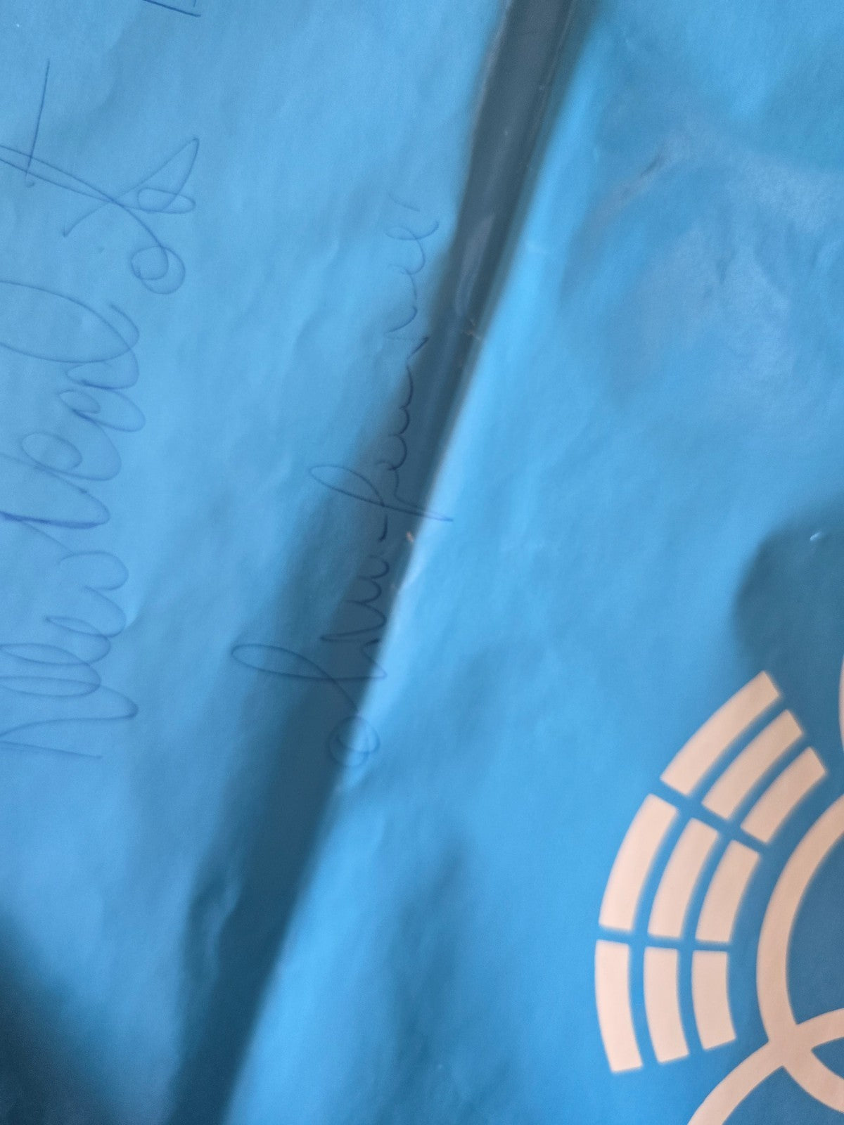 Poster IX Giochi del Mediterraneo 1983 Basket Nazionale Azzurri ITALIA autografi