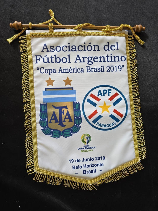 Gagliardetto pennant banderin Argentina Vs Paraguay Copa America 2019 FUTBOL L