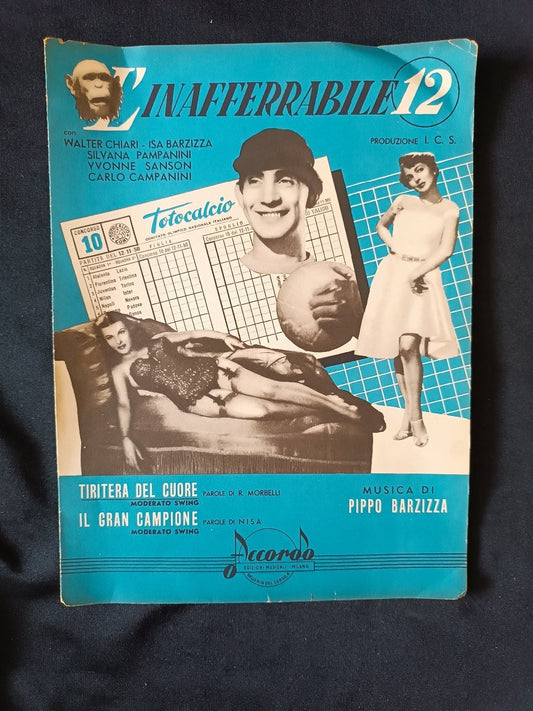 disco spartito L'inafferrabile 12 pruduzione ICS