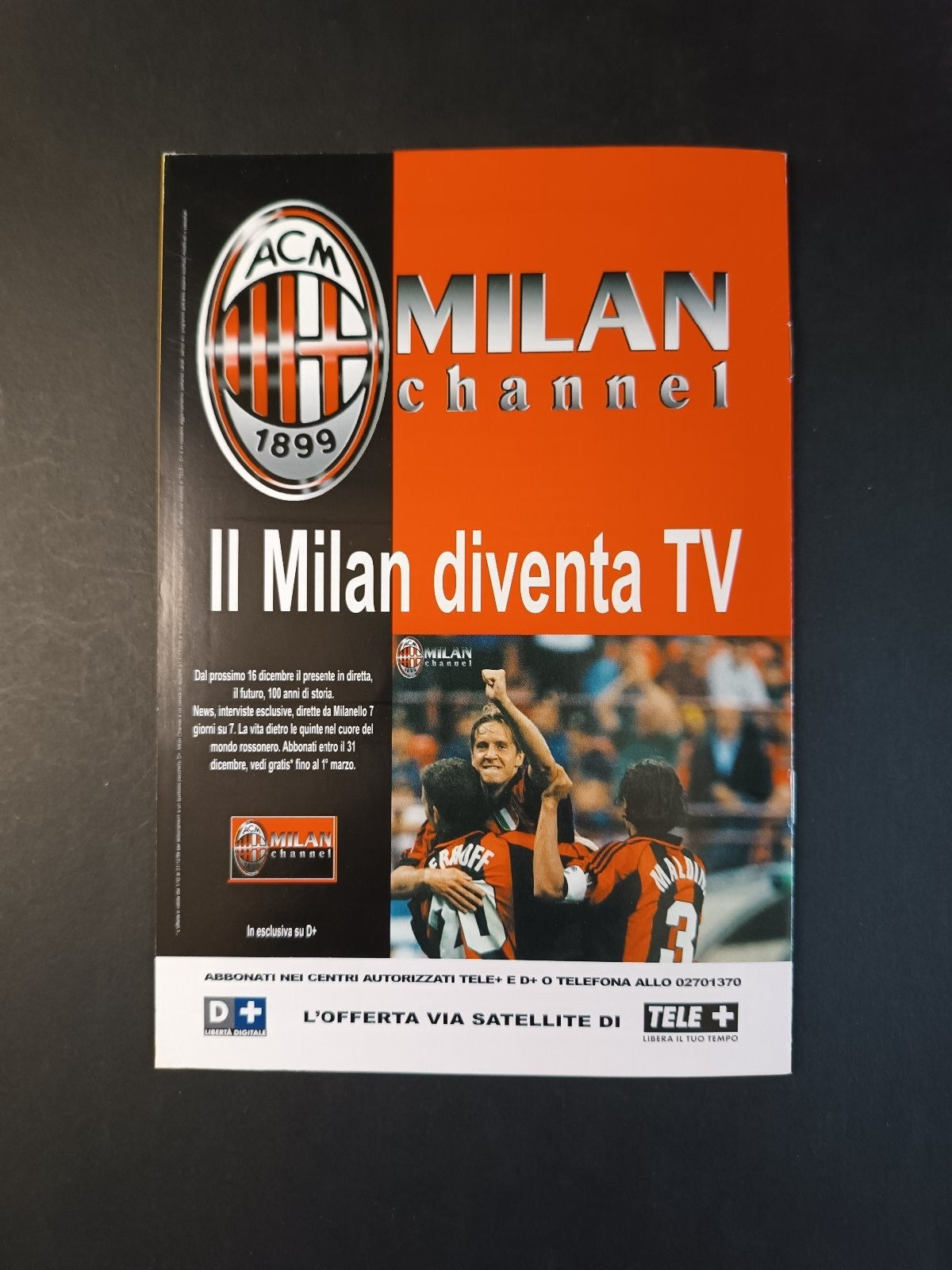 Programma originale 18� giornata  stagione 1999/2000 Milan Ac / US Lecce