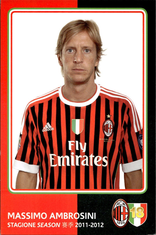 cartolina postcard Calcio Milan 2011-12 - Ambrosini