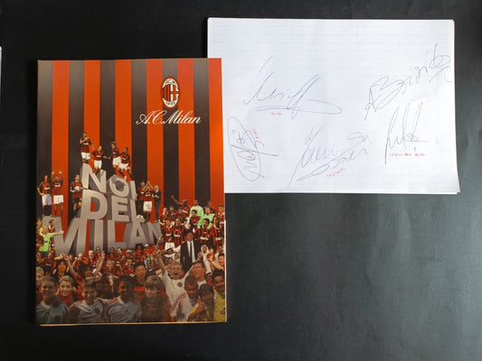 cartellina con autografi Originali