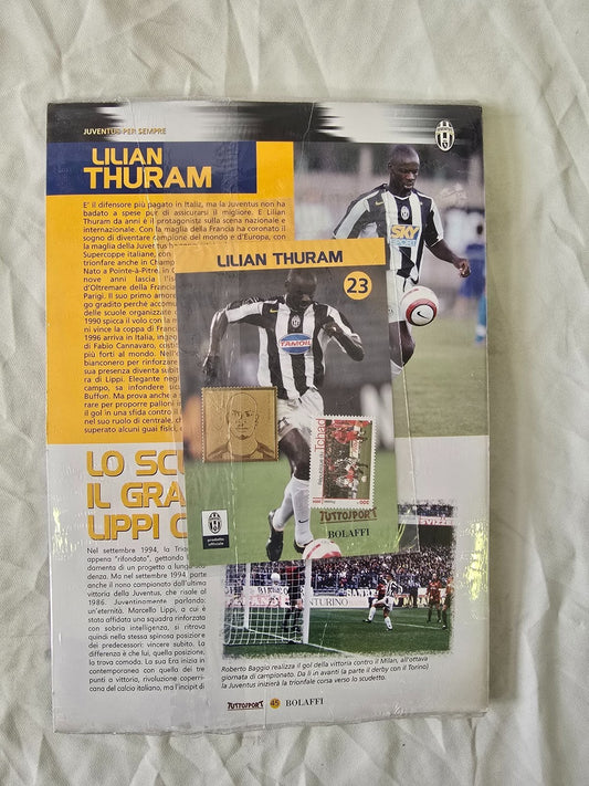 medaglia Juventus per sempre Tuttosport Bolaffi nr  23 L. Thuram sigillata