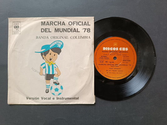 Vinile 45 giri MARCHA OFICIAL DEL MUNDIAL '78