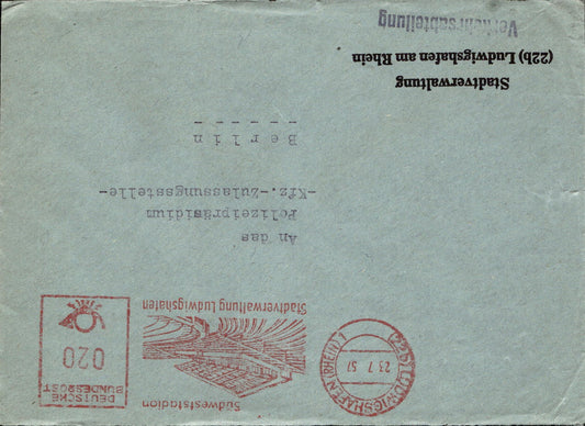 busta primo giorno Deutsche 1957